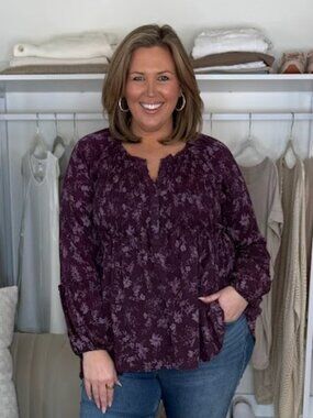 Torrid lightweight peplum blouse